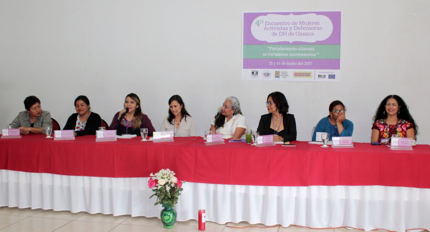 Inicia el 4º Encuentro Estatal de Mujeres Activistas y Defensoras de Derechos Humanos de Oaxaca