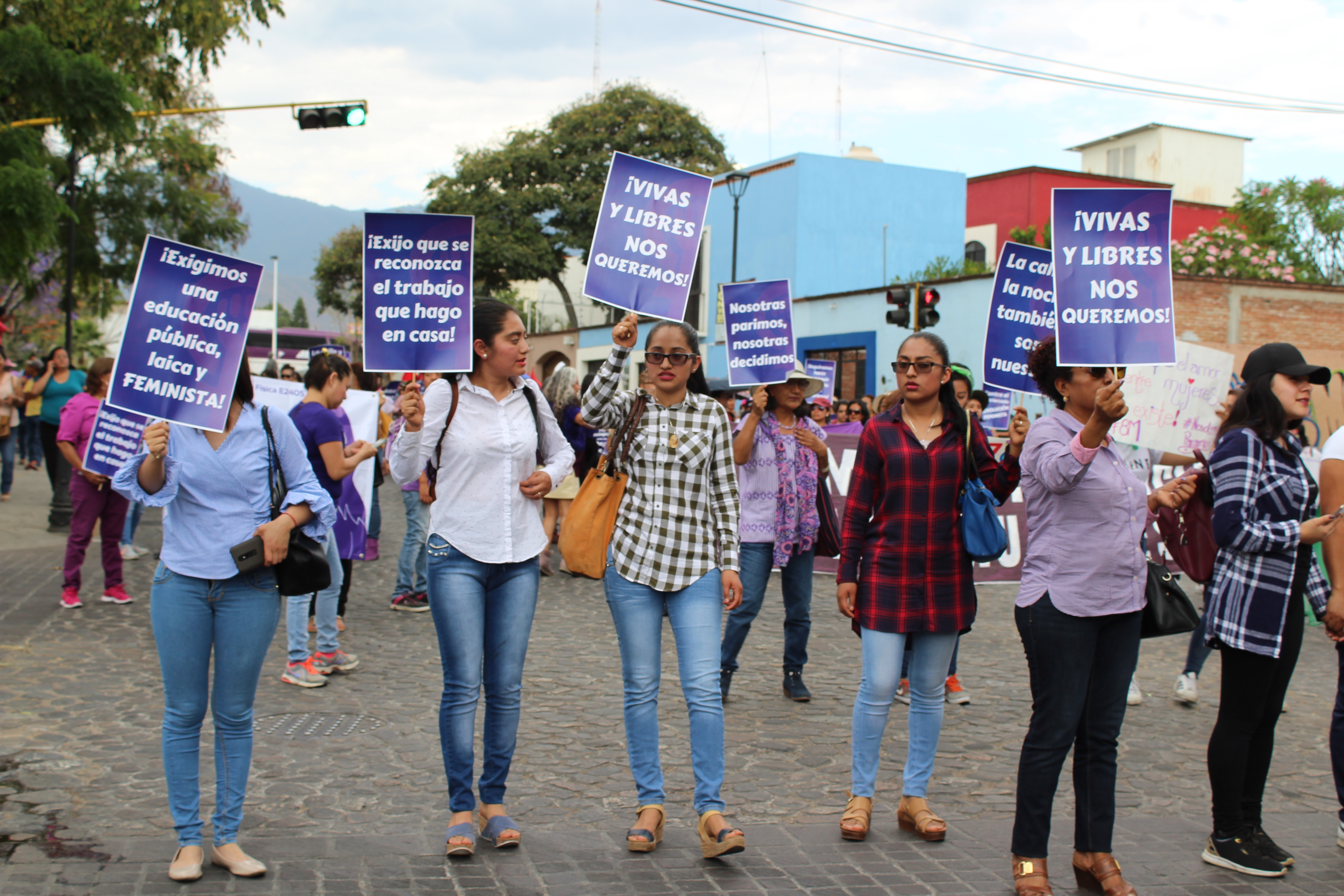 8M: Mujeres oaxaqueñas refrendan la lucha por sus derechos
