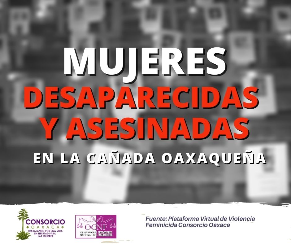 Mujeres desaparecidas y feminicidos en la Cañada oaxaqueña
