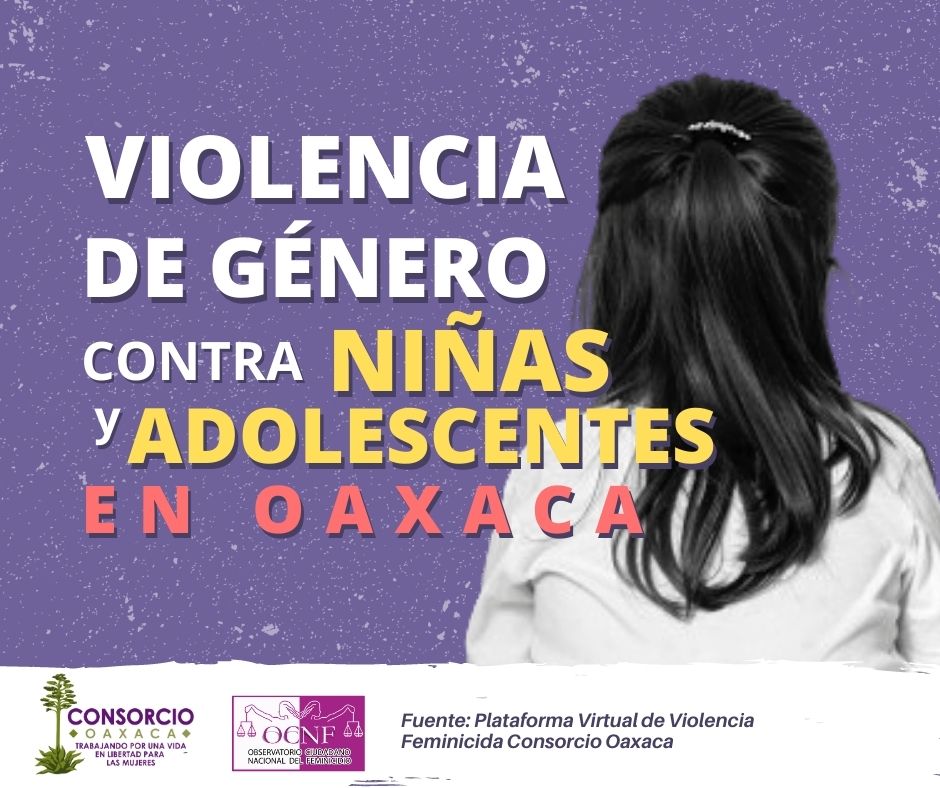 Niñas y adolescentes víctimas de violencia de género en Oaxaca