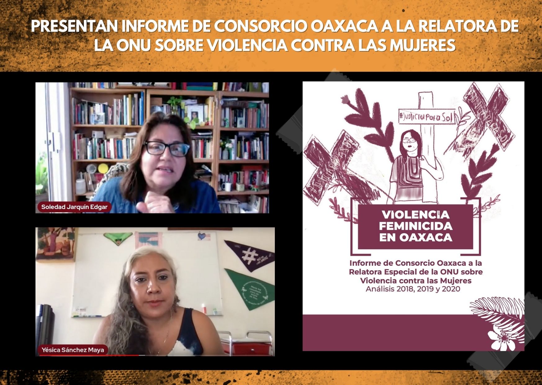Presentan informe de Consorcio Oaxaca a la Relatora de la ONU sobre violencia contra las mujeres