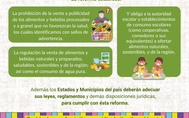 México avanza en la garantía de los derechos a la sana alimentación y la salud de las niñeces.